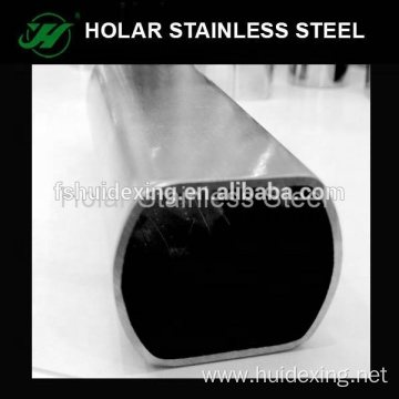 Stainless steel flat oval tube for handrail